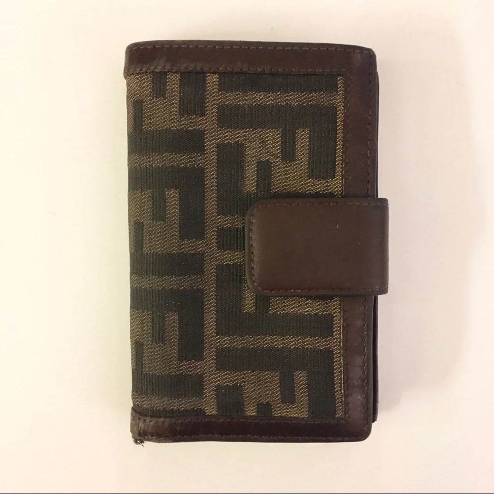 Fendi Zucca Canvas Monogram Bifold Wallet